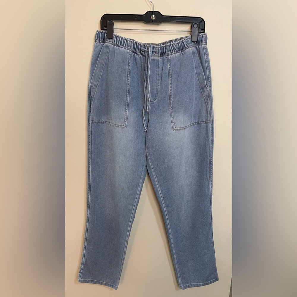 Berkley Jensen Women’s Joggers Denim High Rise Relaxed Pull On Pant Sz Medium - Picture 9 of 17